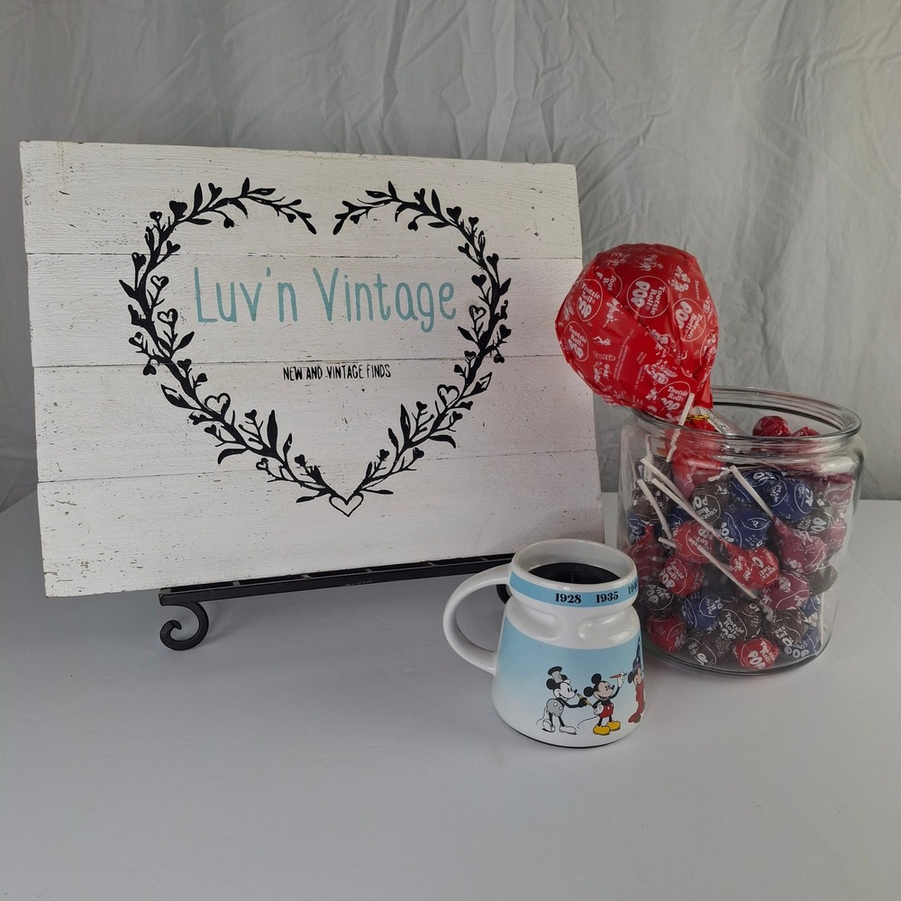 Disney Store Mickey Mouse‎ Evolution Timeline Ceramic Travel Mug with Lid White